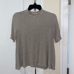 Striped blouse, stretchy soft boyfriend material